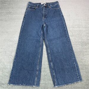 Everlane Jeans Womens 27 Ankle The Way High Wide Leg Flare Capsule Classic Denim